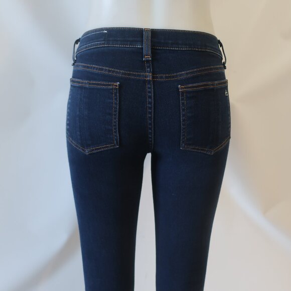 Womens Rag & Bone "Beckett 10 Inch  Bell" Dark Blue Jeans 25 - Picture 4 of 7